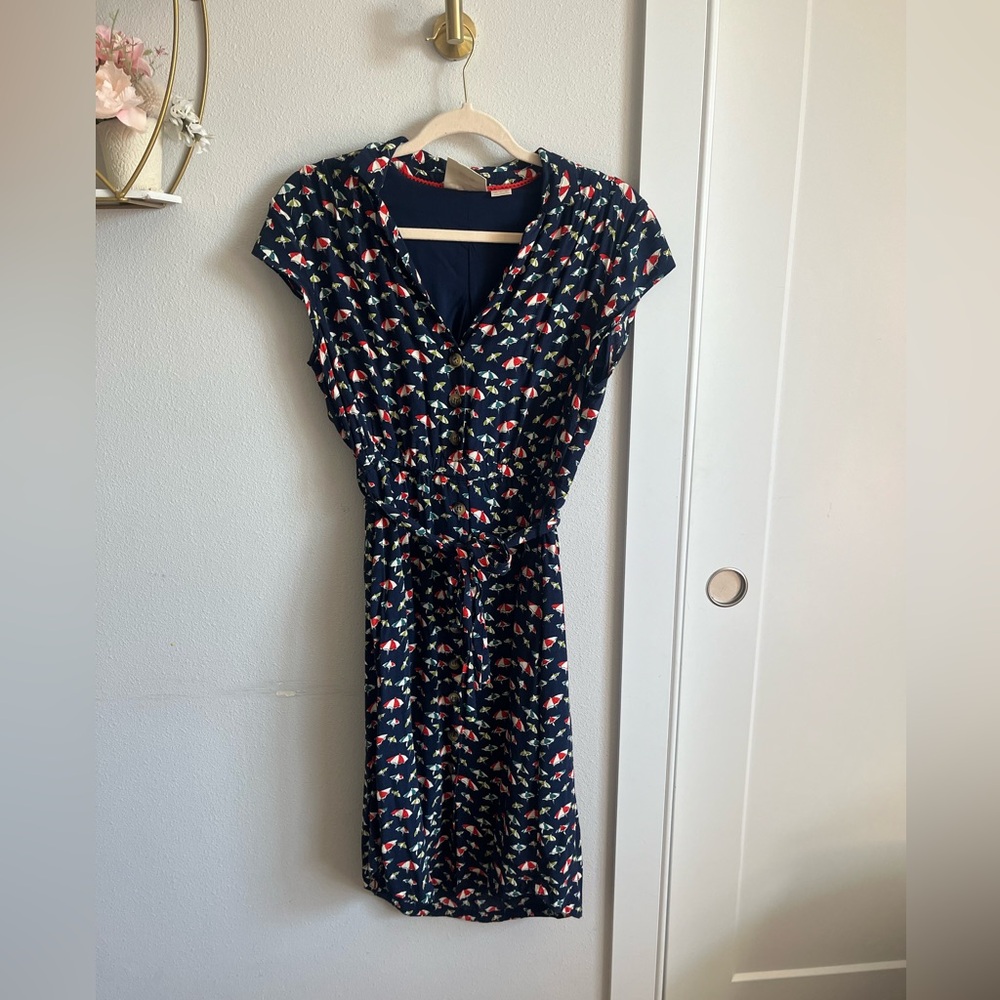 Anthropologie Maeve Beach Umbrella Dress Sz 8
